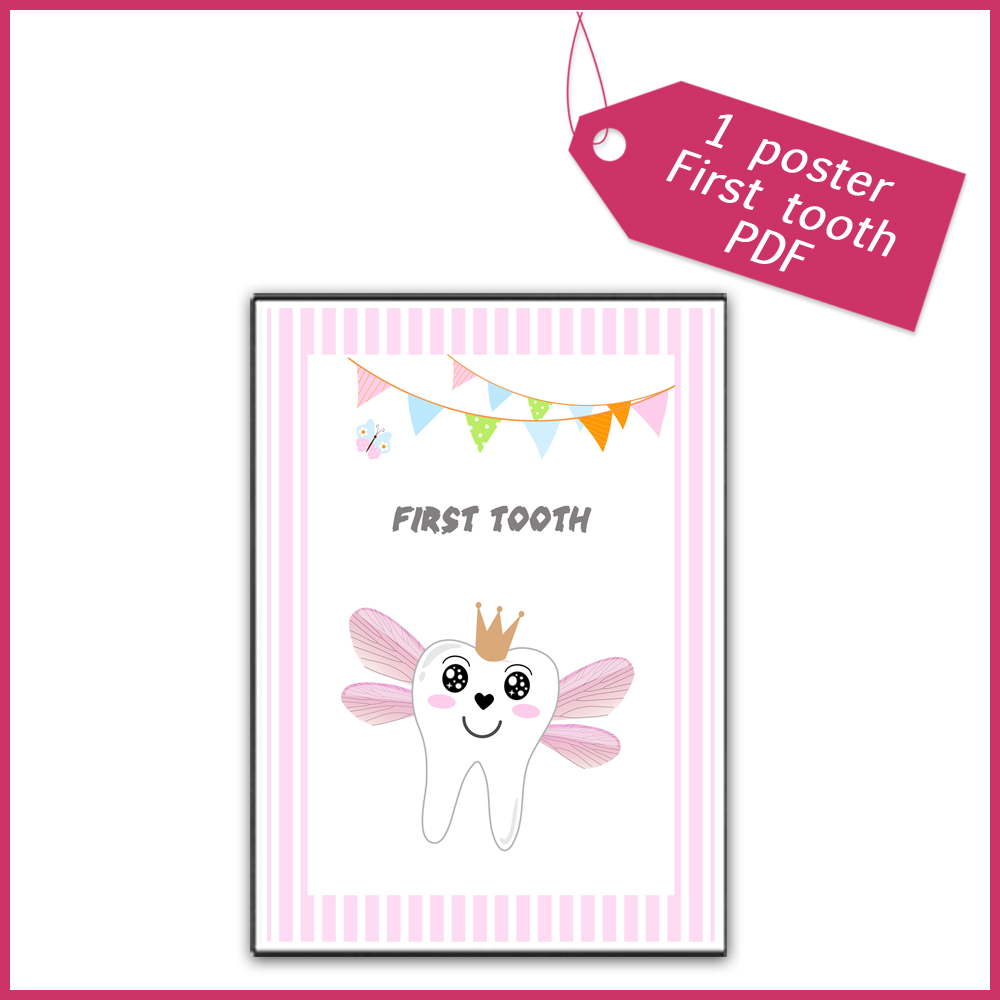 1 POSTER baby one tooth fairy