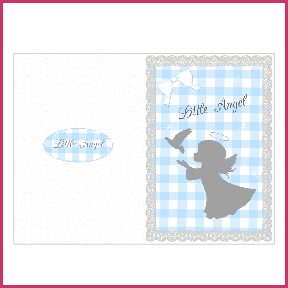 6 cards happy birthday baby shower baptism thank you card