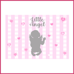 4 Birthday cards baby shower pink girl