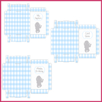10 playing cards baby shower BLUE BOY