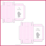 7 playing cards baby shower pink girl