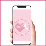 3  Baby birth Iphone Wallpaper girl pink