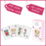 1 playing cards baby shower kids poker birth