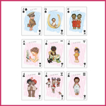 6 playing cards baby shower kids poker birth
