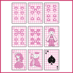 5 jeu carte enfant vichy princesse fille