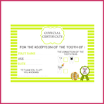 3 Teeth certificate children boy girl