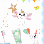 6 Affiche hygiene dentaire enfants avec dents