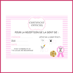 3 Certificats perte dents enfants