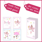 1 Jeu carte Tooth fairy enfants perte dents