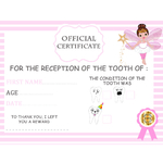 2 Teeth certificate children boy girl