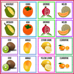 8 jeu mémory les fruits