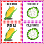8 jeu mémory legume