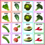 6 jeu mémory legume
