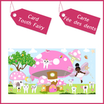 1 carte  home tooth fairy enfants girl boy