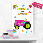 1 affiche poster decoration tracteur