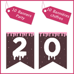 1Bannières chiffre anniversaire halloween