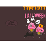 2 Cartes invitation remerciment Happy halloween