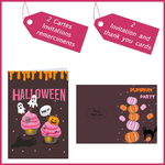 1 Cartes invitation remerciment Happy halloween