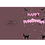 2 Cartes invitation remerciment fantome Happy halloween