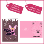 1 Cartes invitation remerciment sorciere Happy halloween