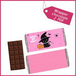1 wrapper chocolate halloween decoration table