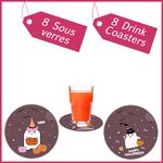 1 Drink Coasters halloween decoration party
