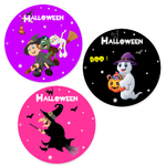 4 cupcake toppers holiday halloween sorciere