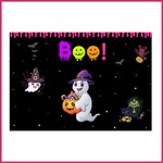 5 Cartes invitation remerciment halloween decoration