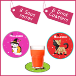 1 Drink Coasters halloween decoration party fantome