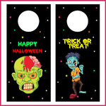 2 Decoration table Halloween Wine bottle tag