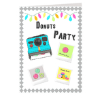 2 Carte donuts party