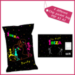 1  packet chip bag birtdhay DJ party Ibiza