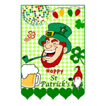5 Saint Patricks Day flag garland banner