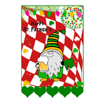 3 Saint Patricks Day flag garland banner