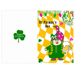 3 carte invitation remerciment menu fête st Patricks Day