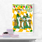 2 POSTER decoration mural interieur st patricks day