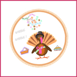 4 cupcake toppers holiday Thanksgiving