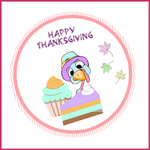 5 cupcake toppers holiday Thanksgiving