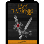 6 decoration label Thanksgiving tree thank you
