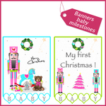 1Banners baby milestones Christmas imprimable