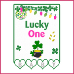 5 High chair garland baby one ST PATRICKs