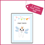 1 POSTER baby one tooth fairy