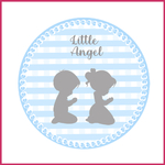 5 cupcake toppers blue angel