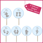 1 cupcake toppers blue angel