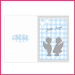 4 cards happy birthday baby shower baptism thank you card