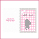 7 cards happy birthday baby shower baptism thank you card pink