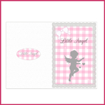 5 cards happy birthday baby shower baptism thank you card pink