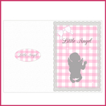 3 cards happy birthday baby shower baptism thank you card pink