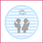 4 Drink Coasters blue kids boy girl baby shower birtdhay