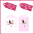 1 etiquette Tag tooth fairy Afro pink